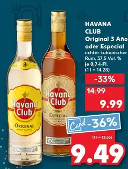 Kaufland Havana club original 3 años Angebot