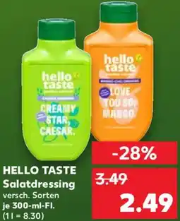 Kaufland HELLO TASTE Salatdressing Angebot