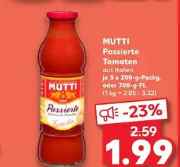 Kaufland Mutti passierte tomaten Angebot