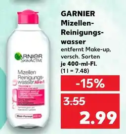 Kaufland Garnier mizellen-reinigungswasser Angebot