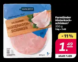 NETTO Farmländer hinterkochschinken Angebot