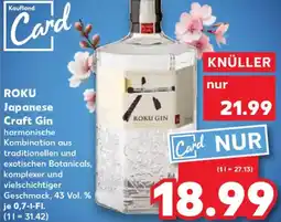 Kaufland ROKU Japanese Craft Gin Angebot