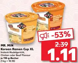 Kaufland MR. MIN Korean Ramen Cup XL Angebot