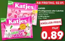 Kaufland KATJES Fruchtgummis oder Lakritze Angebot