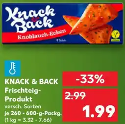 Kaufland KNACK & BACK Frischteig Produkt Angebot
