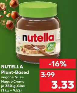 Kaufland NUTELLA Plant-Based Angebot