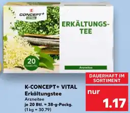 Kaufland K-CONCEPT+ VITAL Erkältungstee Angebot