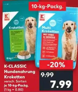 Kaufland K-CLASSIC Hundenahrung Kroketten Angebot