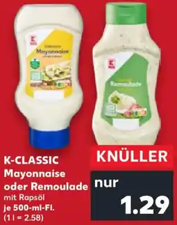 Kaufland K-CLASSIC Mayonnaise oder Remoulade Angebot