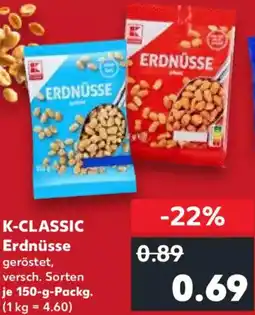 Kaufland K-CLASSIC Erdnüsse Angebot