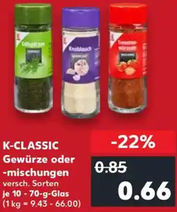 Kaufland K-CLASSIC Gewürze oder -mischungen Angebot