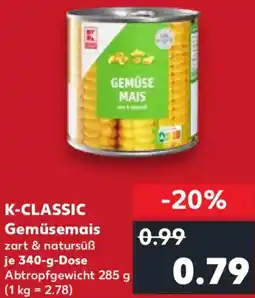 Kaufland K-CLASSIC Gemüsemais Angebot
