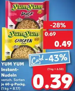 Kaufland YUM YUM Instant Nudeln Angebot