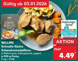 Kaufland WILLMS Schnelle Küche Schweinemedaillons Angebot