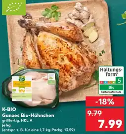Kaufland K-BIO Ganzes Bio-Hähnchen Angebot