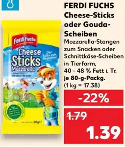 Kaufland FERDI FUCHS Cheese-Sticks oder Gouda Scheiben Angebot