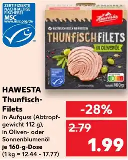 Kaufland HAWESTA Thunfisch Filets Angebot