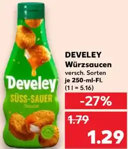 Kaufland DEVELEY Würzsaucen Angebot