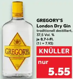 Kaufland GREGORY'S London Dry Gin Angebot