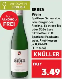 Kaufland ERBEN Wein Angebot