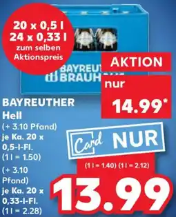 Kaufland BAYREUTHER Hell Angebot
