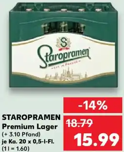 Kaufland STAROPRAMEN Premium Lager Angebot