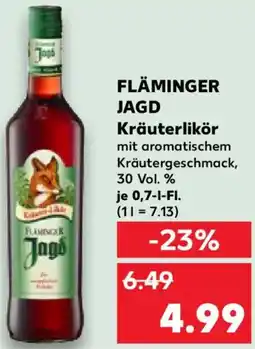 Kaufland FLÄMINGER JAGD Kräuterlikör Angebot