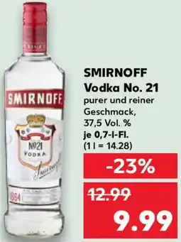 Kaufland SMIRNOFF Vodka No. 21 Angebot