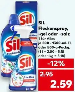 Kaufland SIL Fleckenspray, Alles-gel oder -salz Angebot