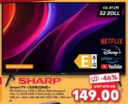 Kaufland SHARP Smart-TV 32HE2245E Angebot