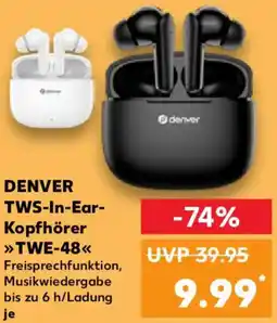 Kaufland DENVER TWS-In-Ear Kopfhörer TWE-48 Angebot