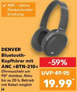 Kaufland DENVER Bluetooth Kopfhörer mit ANC ,,BTN-210" Angebot