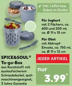 Kaufland SPICE&SOUL To-go-Box Angebot