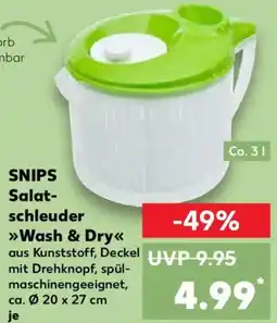 Kaufland SNIPS Salatschleuder Wash & Dry Angebot