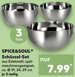 Kaufland SPICE&SOUL Schüssel-Set Angebot