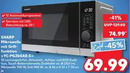 Kaufland SHARP Mikrowelle mit Grillfunktion YC-PG204AE-S Angebot