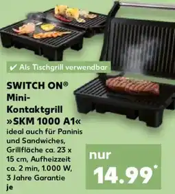 Kaufland SWITCH ON Mini Kontaktgrill SKM 1000 A1 Angebot
