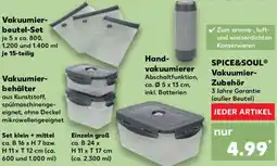 Kaufland SPICE&SOUL Vakuumier Zubehör Angebot