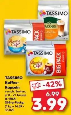 Kaufland Tassimo Kaffee- kapseln Angebot