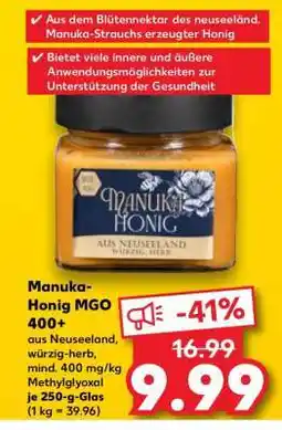 Kaufland Manuka-Honig MGO 400+ Angebot