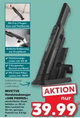 Kaufland INVICTUS Handstaubsauger ONE PRIMUS Angebot