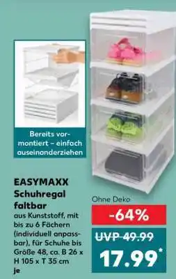 Kaufland EASYMAXX Schuhregal faltbar Angebot