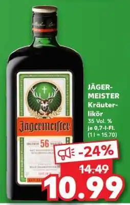 Kaufland JÄGERMEISTER Kräuterlikör Angebot