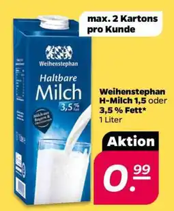 NETTO Weihenstephan H-Milch Angebot