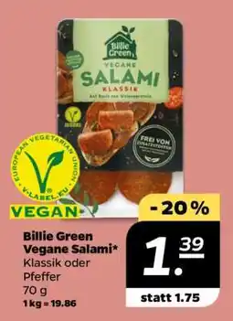 NETTO Billie Green Vegane Salami Angebot