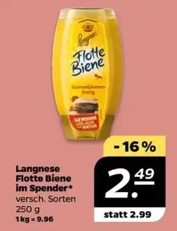 NETTO Langnese Flotte Biene im Spender Angebot