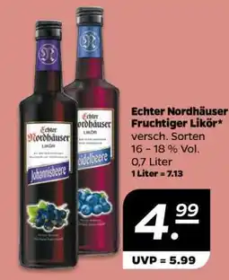 NETTO Echter Nordhäuser Fruchtiger Likör Angebot