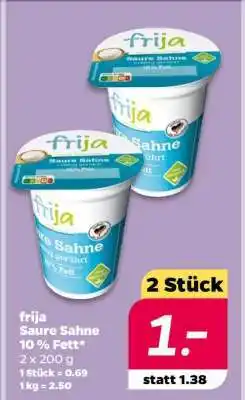 NETTO frija Saure Sahne 10 % Fett Angebot