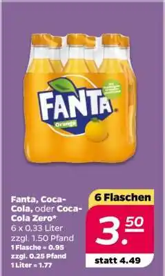 NETTO Fanta, Coca-Cola, oder Coca-Cola Zero Angebot