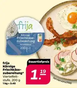 NETTO frija Körnige Frischkäsezubereitung Angebot